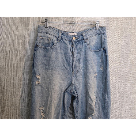 Women's‎ CELLO Jeans Size 9 Blue Distressed - Picture 4 of 10